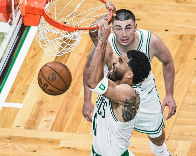 凯尔特人首战大胜76人，分差创队史季后赛纪录